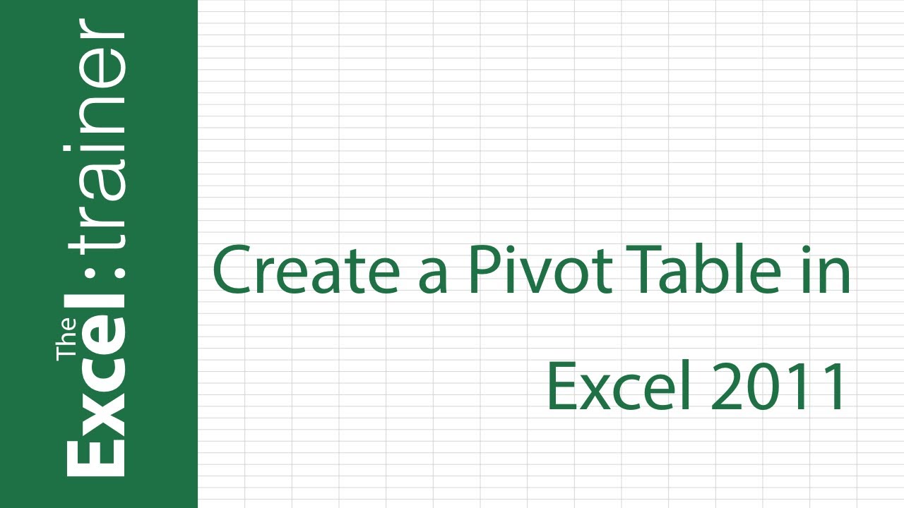 pivot chart in excel for mac